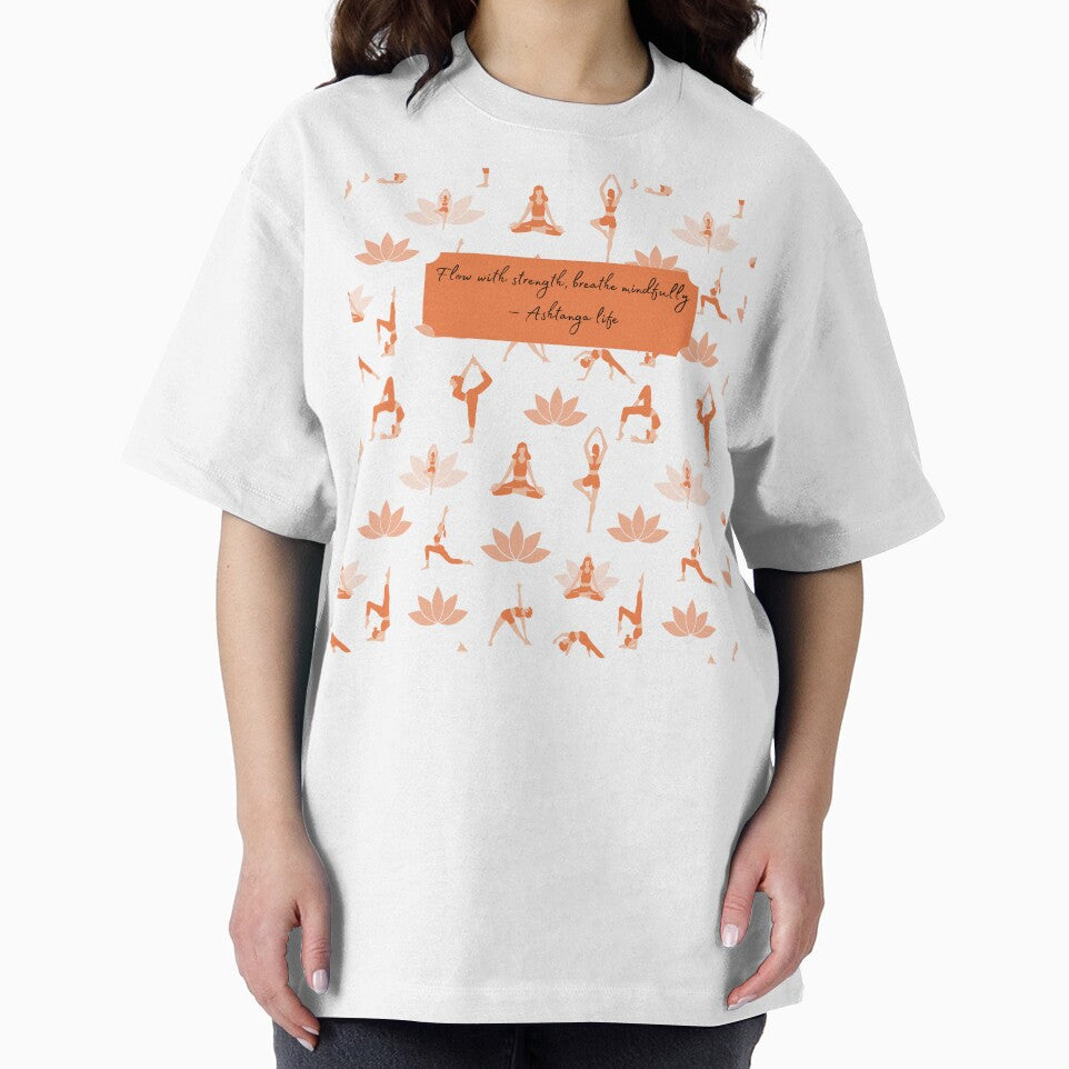 Flow with strength, breathe mindfully – Ashtanga life by LyricsWear T-Shirts, Hoodie, Sweatshirt | BlankRebels.com (Image 2)