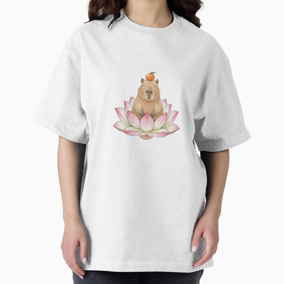 Zen Capybara Lotus Meditating - Japanese Spa Aesthetic by Maclaw200d T-Shirts, Hoodie, Sweatshirt | BlankRebels.com (Image 2)