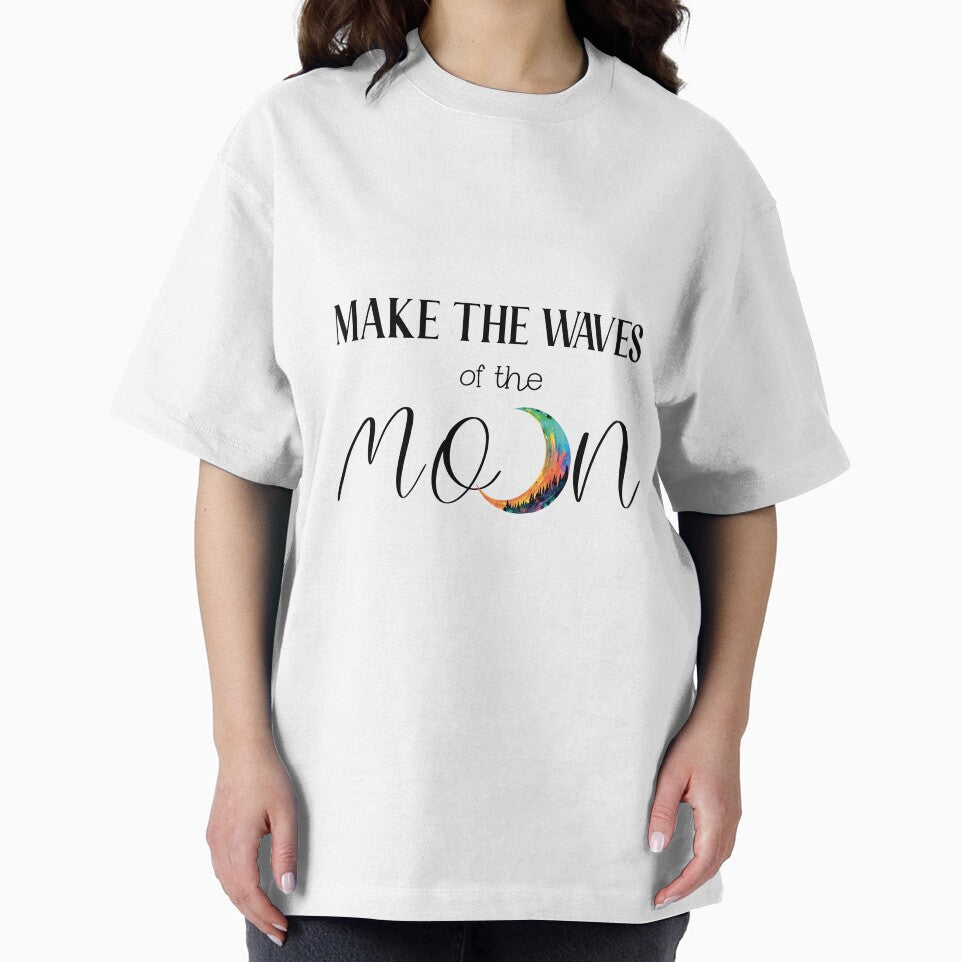 Make the waves of the Moon.  Print for printing, textile, t-shirt, label, t-shirt by Anastasiia Yurevych... (Image 2)