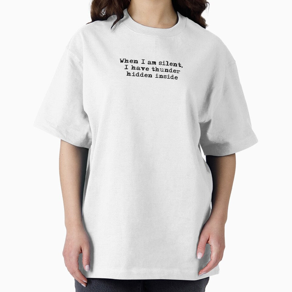 When I am silent, I have thunder hidden inside typewriter by HerbalBlue T-Shirts, Hoodie, Sweatshirt (Image 2)