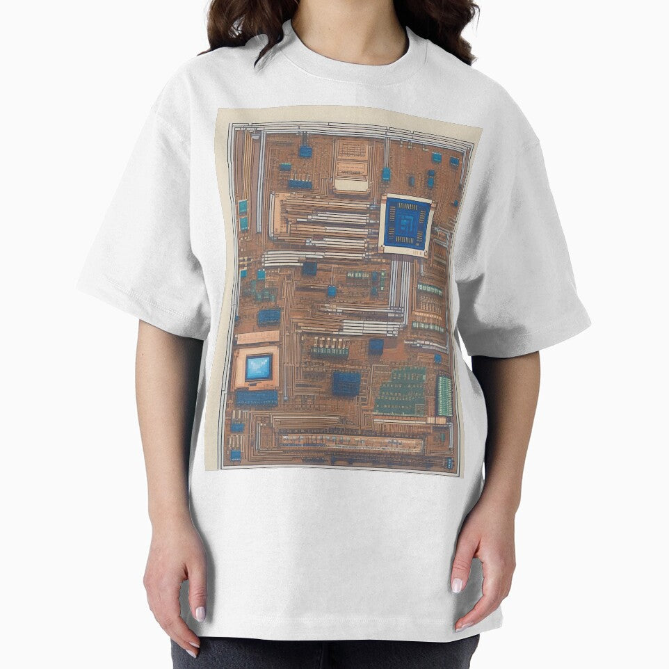 Pixelated Motherboard Still Life Abstract Art by Esterlane T-Shirts, Hoodie, Sweatshirt | BlankRebels.com (Image 2)