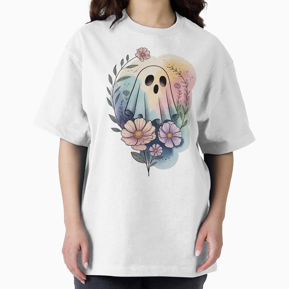 Ethereal Pastel Dream Ghost Tee Whimsical Watercolor Tattoo Shirt, Soft Cottagecore Aesthetic Top Unisex Tee,... (Image 2)