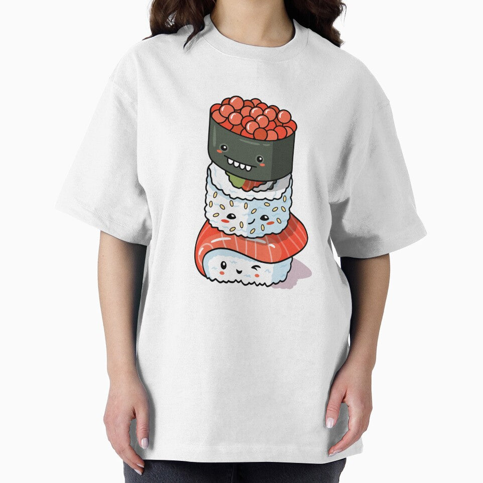 Cute Kawaii Sushi Stack Trio Friends Group 2 by KILLTHEBOX T-Shirts, Hoodie, Sweatshirt | BlankRebels.com (Image 2)