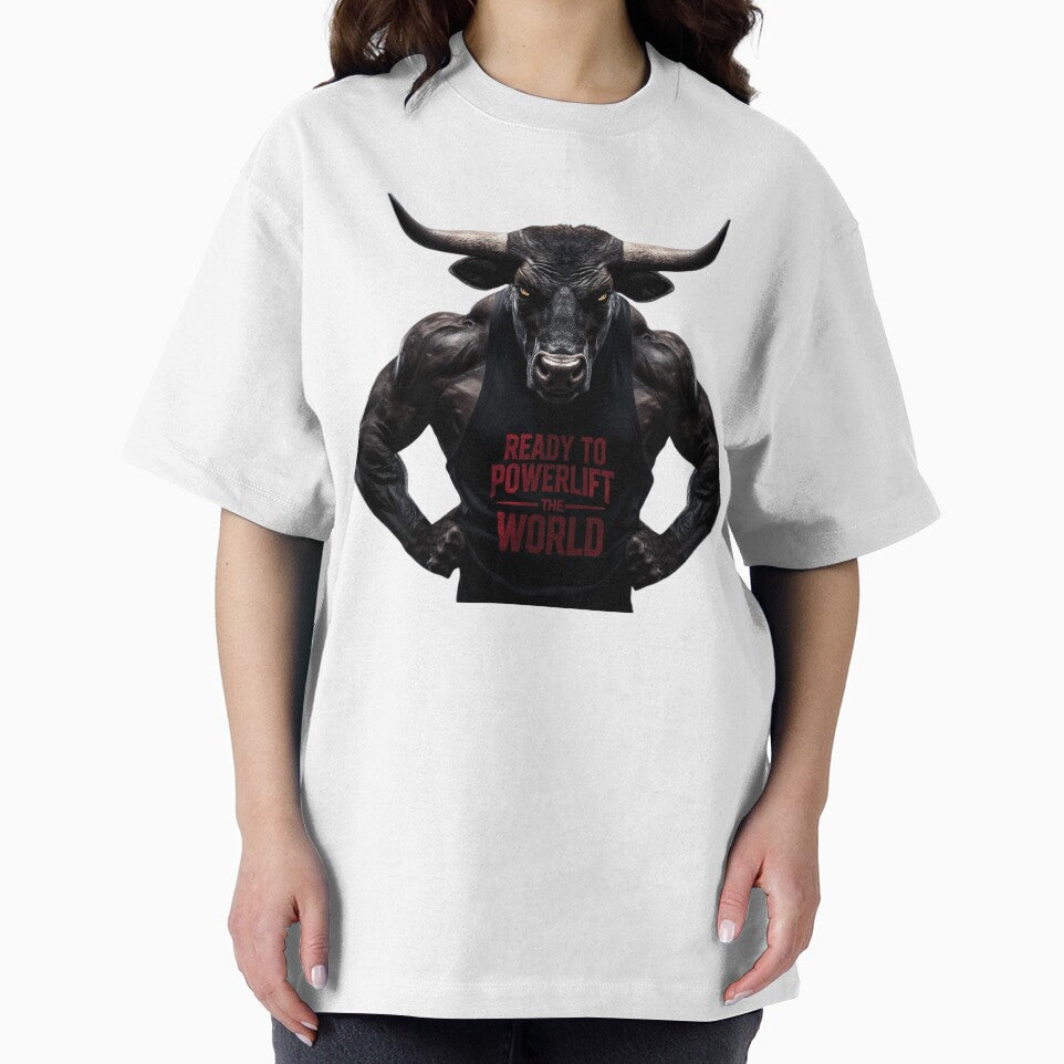 Gym Logo Weights + Motivational Powerlifting Bull by All Creative Designer T-Shirts, Hoodie, Sweatshirt (Image 2)