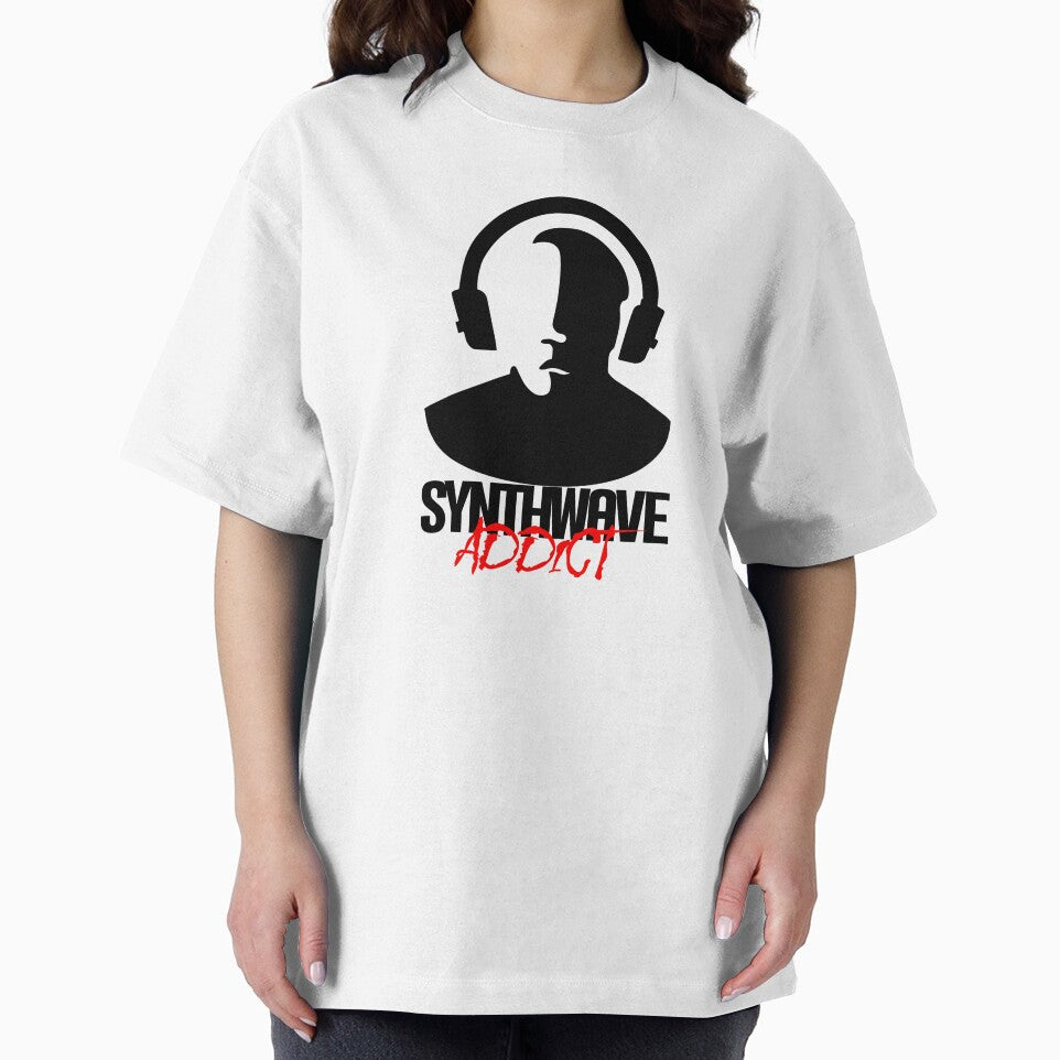 Synthwave Addict - Black by SimpleWorksSK T-Shirts, Hoodie, Sweatshirt | BlankRebels.com (Image 2)
