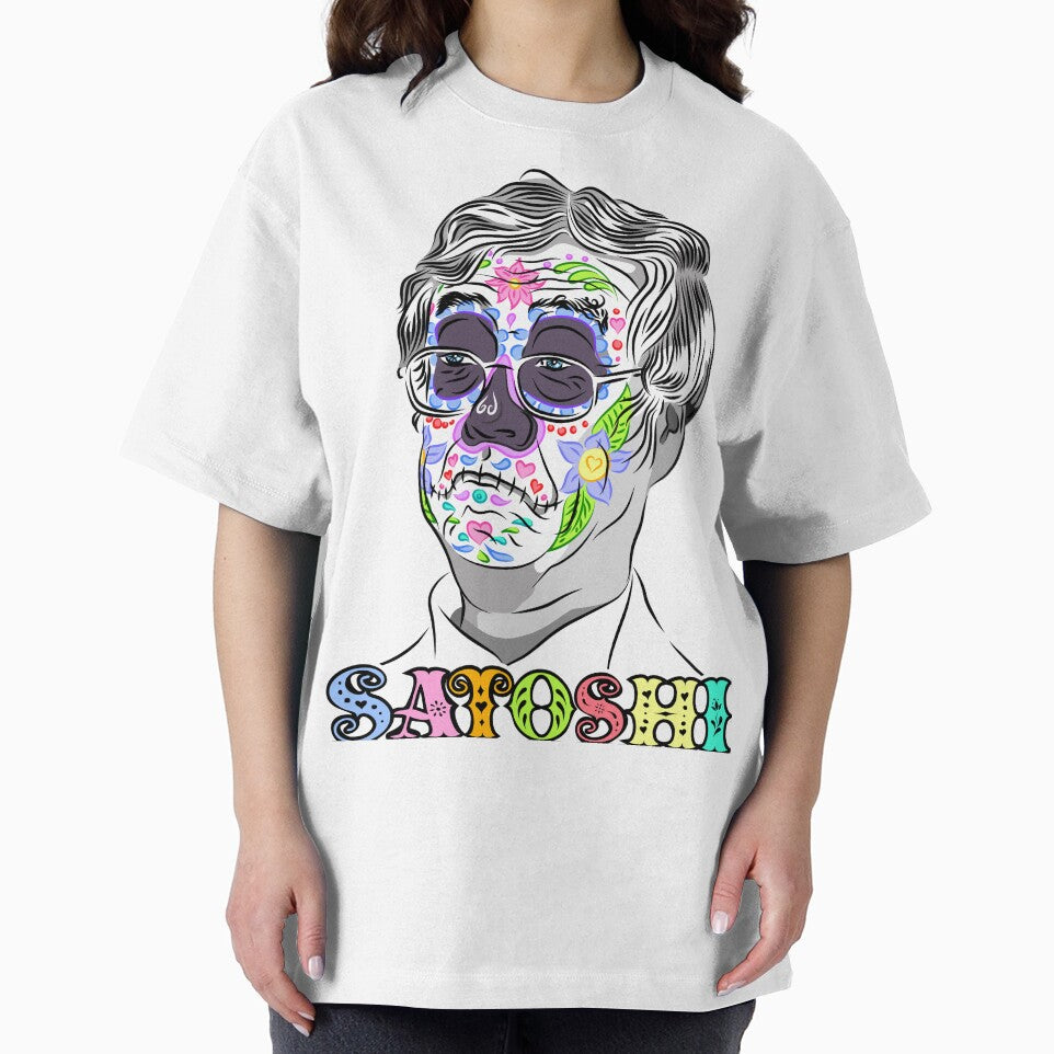 Sugar Skull Satoshi Nakamoto Meme by HodlHut T-Shirts, Hoodie, Sweatshirt | BlankRebels.com (Image 2)