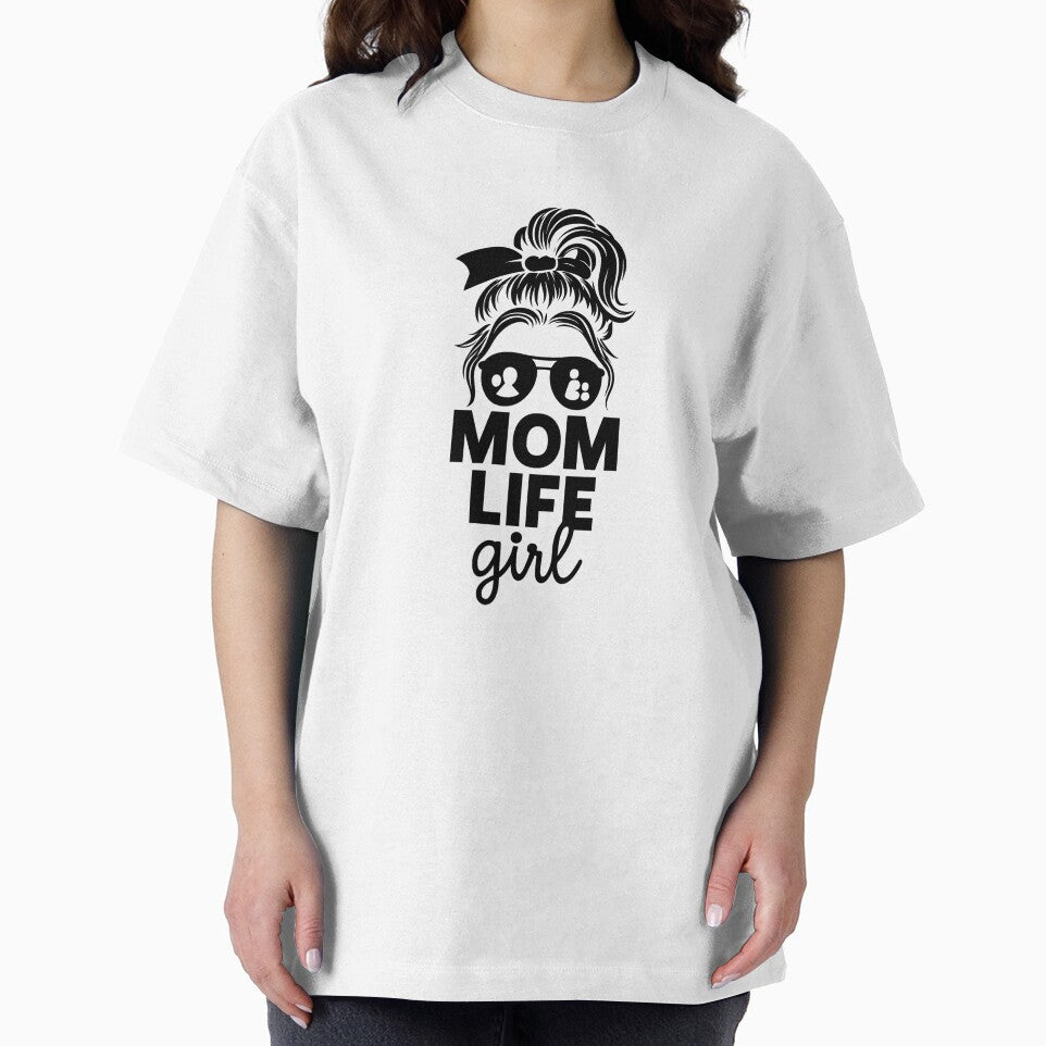 Mom Life Girl – Messy Bun Sunglasses Graphic, Trendy Feminine Design by DailyDrivesct T-Shirts, Hoodie, Sweatshirt (Image 2)