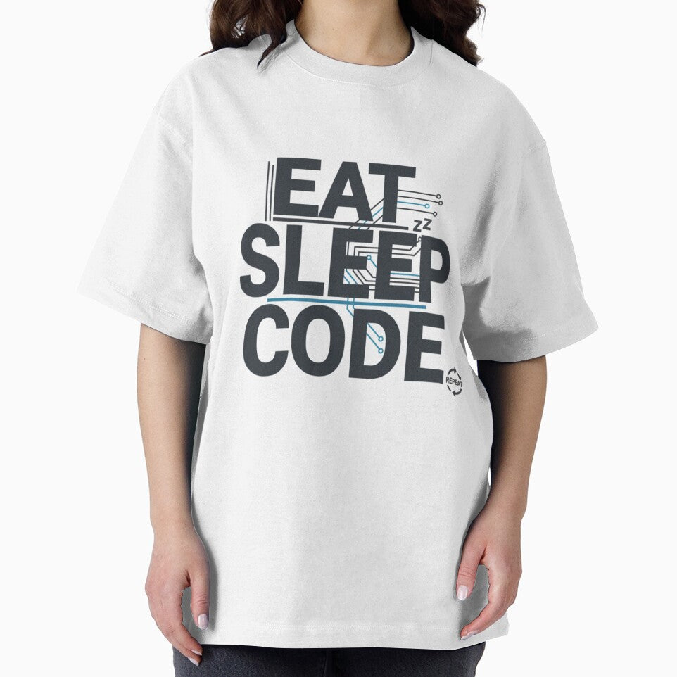 Eat Code Repeat | Funny Programmer Coding Lifestyle Text Design by Hohohaxi T-Shirts, Hoodie, Sweatshirt (Image 2)