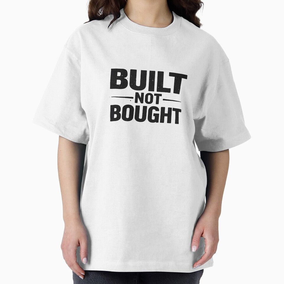 Built Not Bought – Fitness Motivation Bodybuilding Gym Saying by Mavriboy