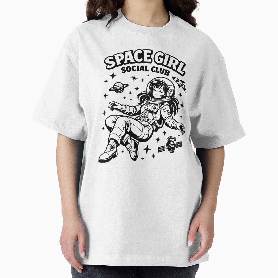 Space Girl Social Club by ActOneDeisgns80 T-Shirts, Hoodie, Sweatshirt | BlankRebels.com (Image 2)