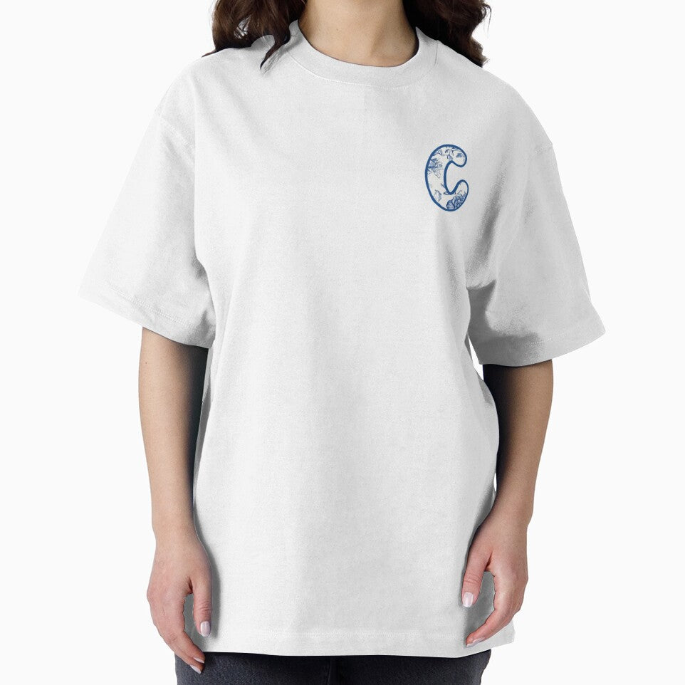 Floral Blue & white C by Etkennedy T-Shirts, Hoodie, Sweatshirt | BlankRebels.com (Image 2)