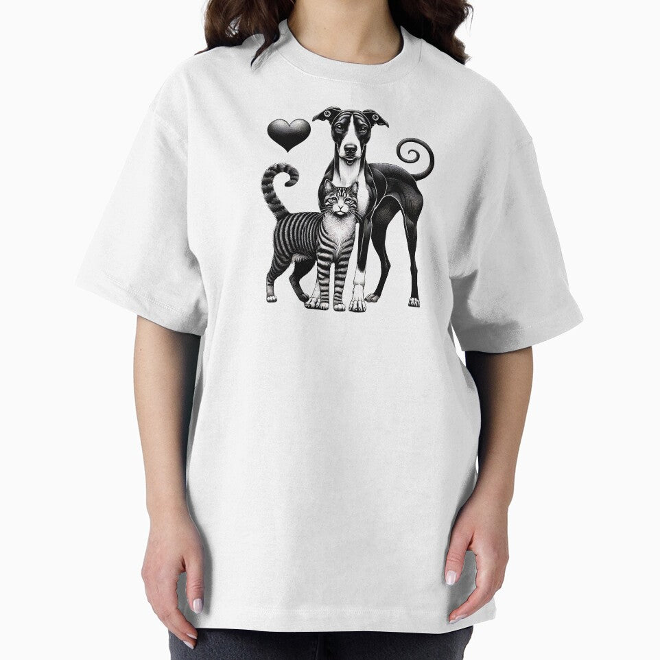 Valentines Day Companions: Dog & Cat Harmony by TSQ