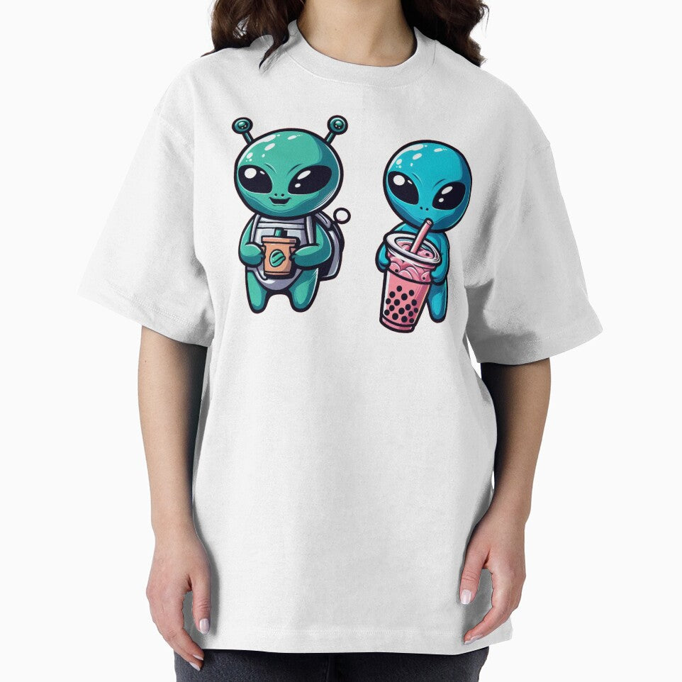 Bubble Tea lover Alien by kewttiestore T-Shirts, Hoodie, Sweatshirt | BlankRebels.com (Image 2)