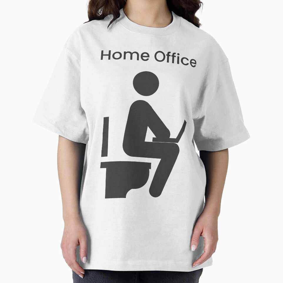 Home Office - Funny Humorous - Man on Toilet With Laptop by PaulArden