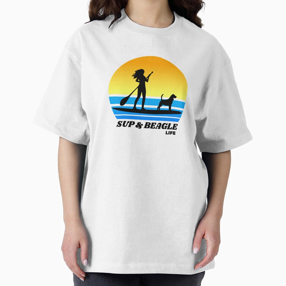 SUP and Beagle Life - Women's Standup Paddleboard Summer Beagle Dog Gift by Guarddogdrive T-Shirts, Hoodie,... (Image 2)