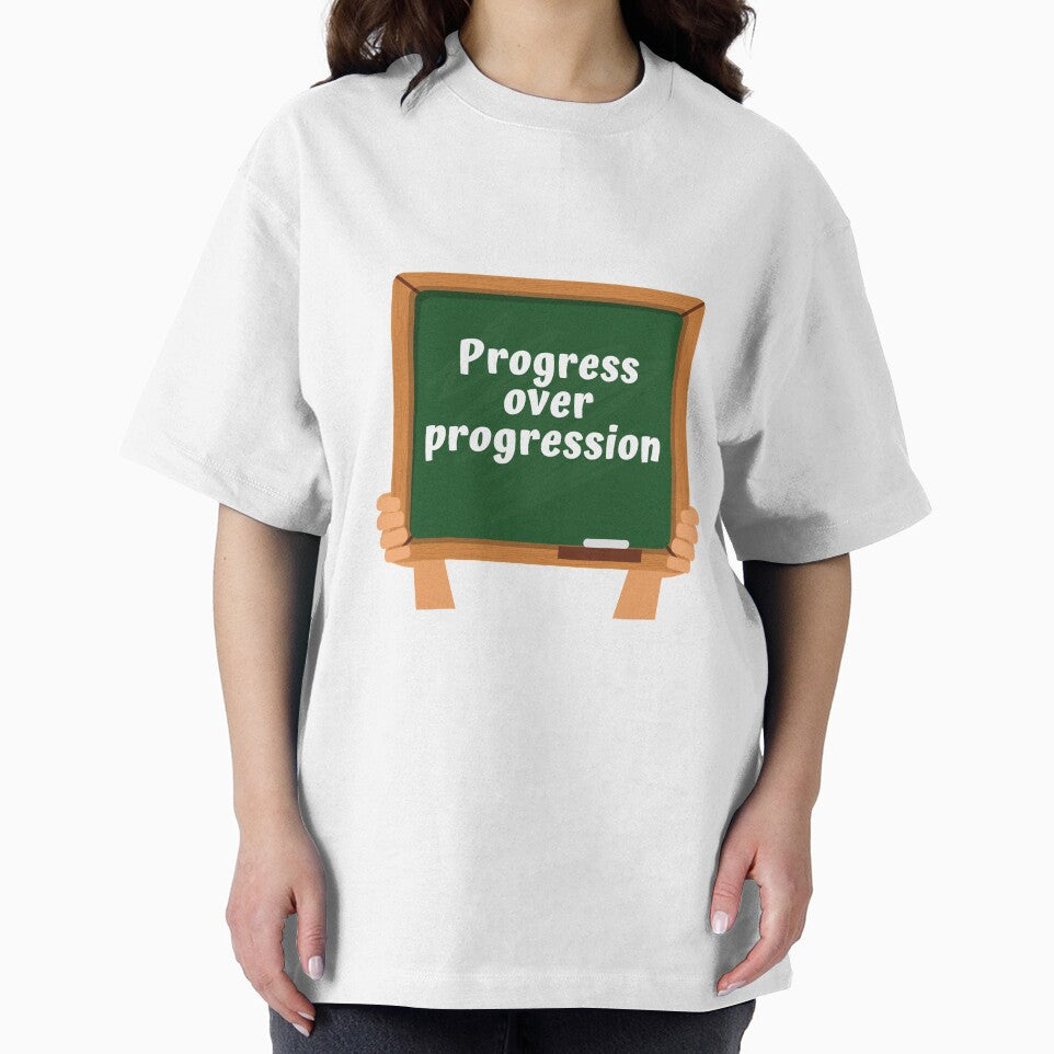 Motivational Progress Over Perfection Back To School Teacher by Water Flick T-Shirts, Hoodie, Sweatshirt (Image 2)