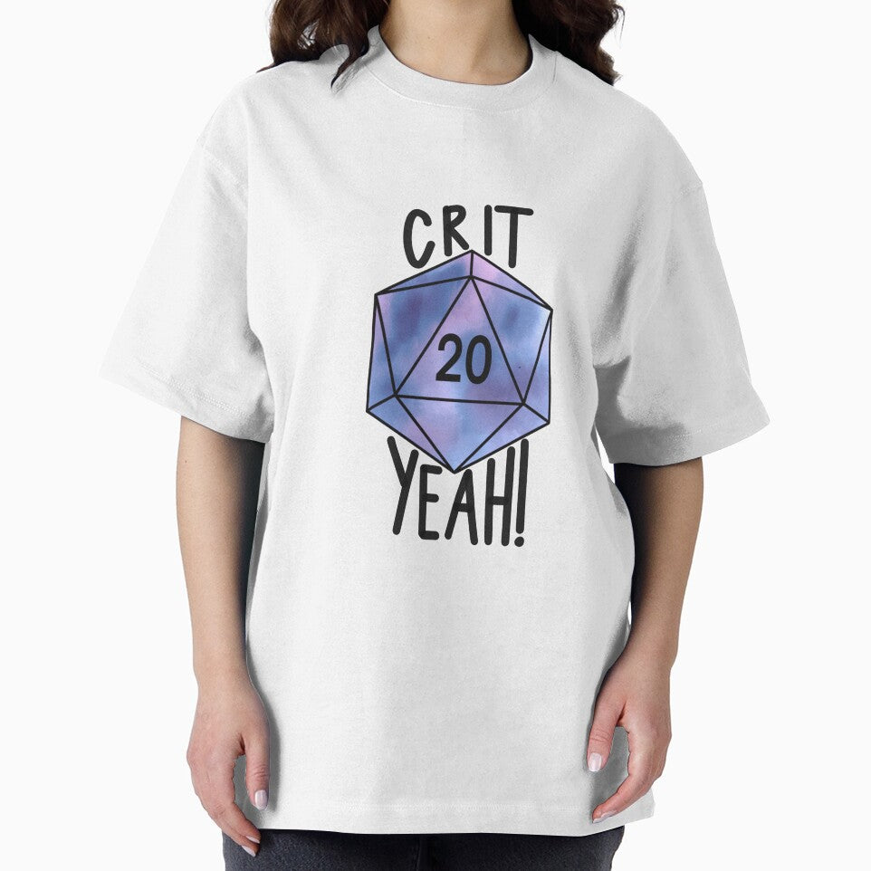Crit Yeah! D20 by ladystromas T-Shirts, Hoodie, Sweatshirt | BlankRebels.com (Image 2)