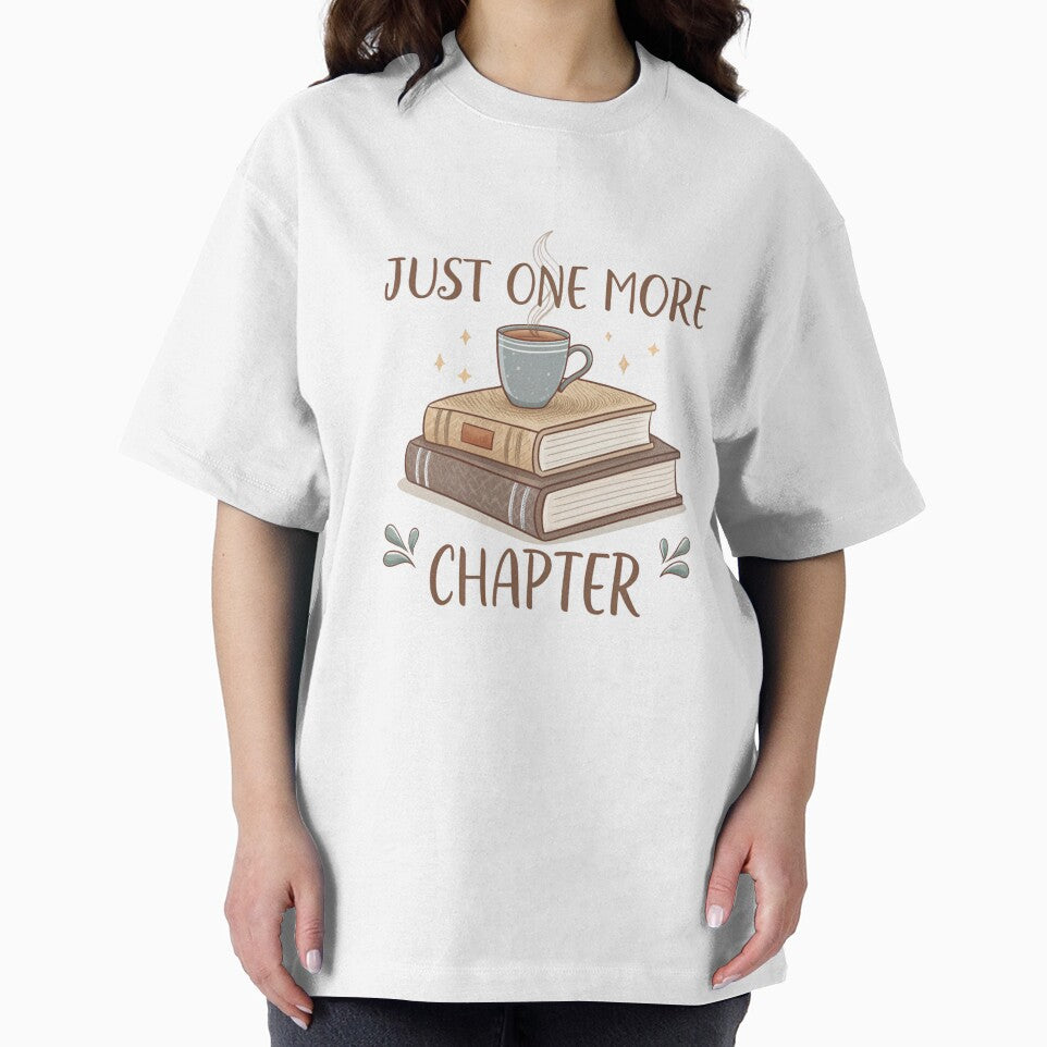 Just One More Chapter – Cozy Book & Coffee Lover Quote Design by A1MarketDesigne T-Shirts, Hoodie, Sweatshirt (Image 2)