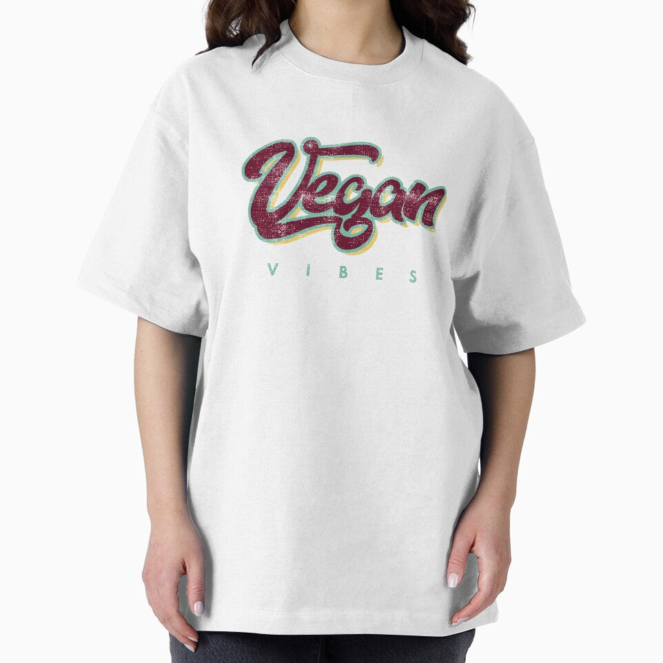 Retro Vegan Vibes Funny Vegetable Lovers Design by Leopardman25 T-Shirts, Hoodie, Sweatshirt | BlankRebels.com (Image 2)