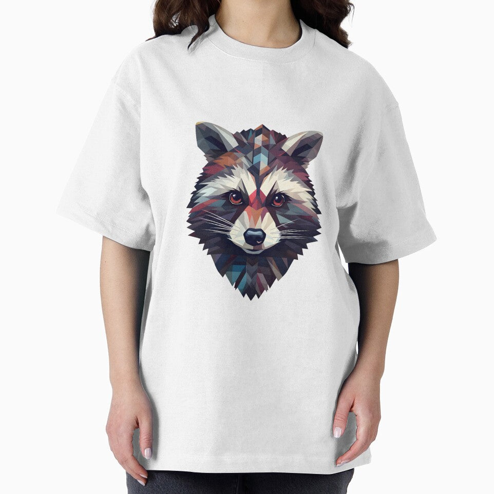 Colorful raccoon - Geometric Patterns, trash panda by Vansky-Art T-Shirts, Hoodie, Sweatshirt | BlankRebels.com (Image 2)