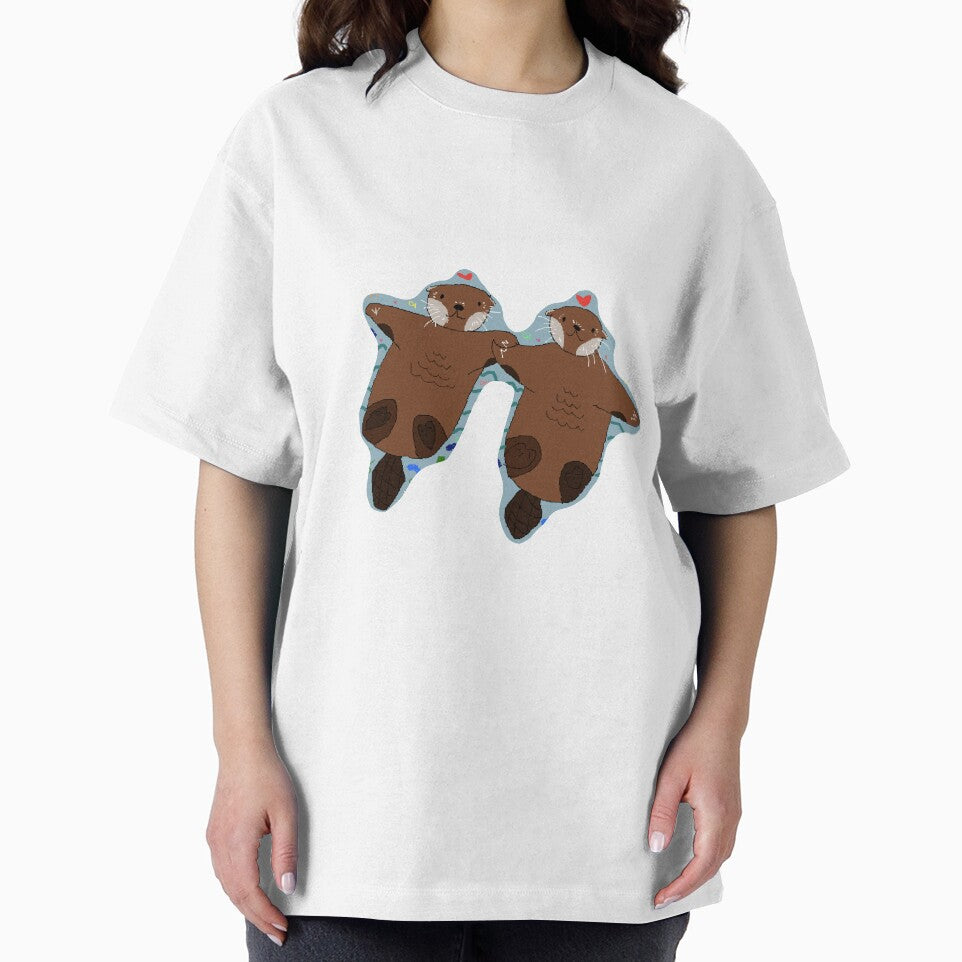 otters holding hands by 2maie T-Shirts, Hoodie, Sweatshirt | BlankRebels.com (Image 2)