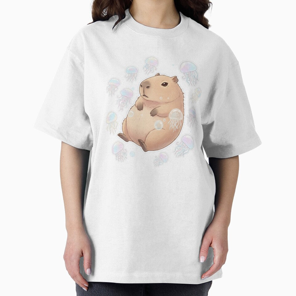Capybara Jellyfish by BloodMoonDesigns T-Shirts, Hoodie, Sweatshirt | BlankRebels.com (Image 2)