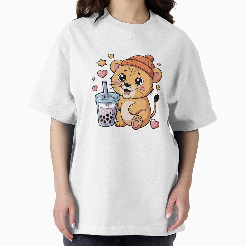 lion cub with bubble tea by jkrphoto T-Shirts, Hoodie, Sweatshirt | BlankRebels.com (Image 2)