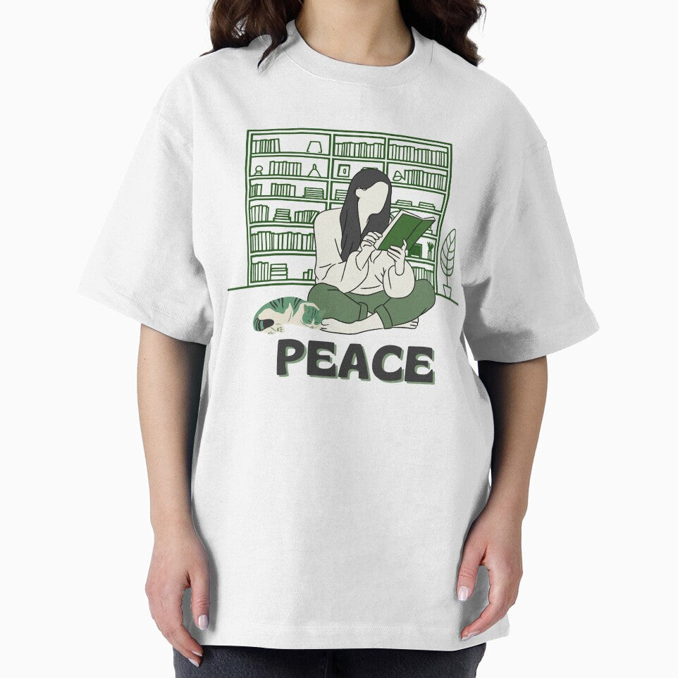 Book Aesthetic | Peace | Book Lover by PurpleWay T-Shirts, Hoodie, Sweatshirt | BlankRebels.com (Image 2)