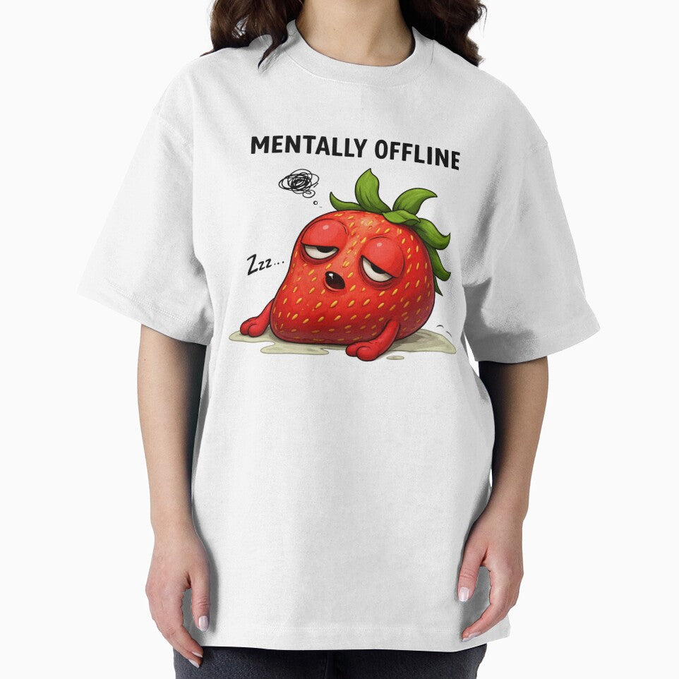 Mentally Offline Cute Strawberry by PriyankaSonara T-Shirts, Hoodie, Sweatshirt | BlankRebels.com (Image 2)