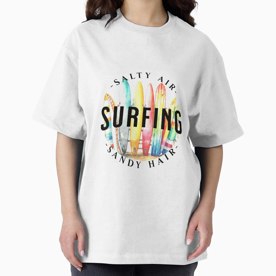 Salty Air Sandy Hair - Wave Surfing by BlueCoastPOD T-Shirts, Hoodie, Sweatshirt | BlankRebels.com (Image 2)