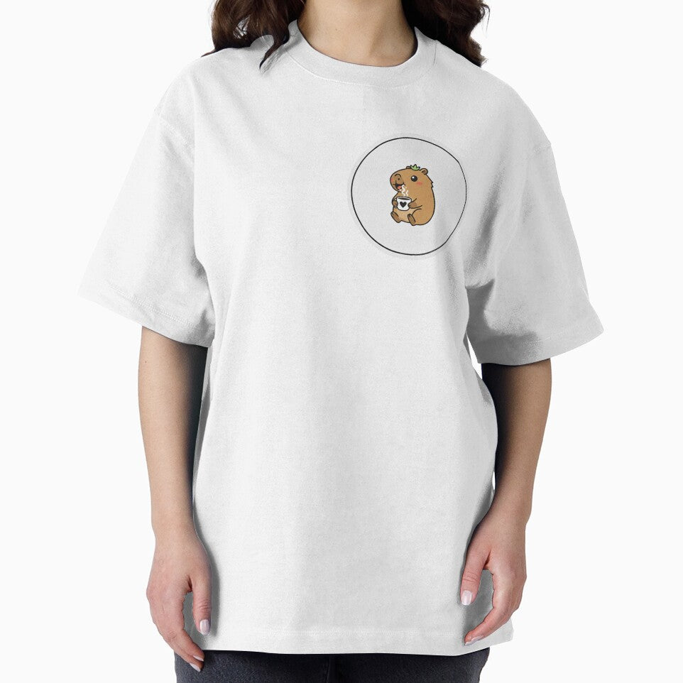 Capybara  coffeeCute Minimalista by Studioyasmin T-Shirts, Hoodie, Sweatshirt | BlankRebels.com (Image 2)