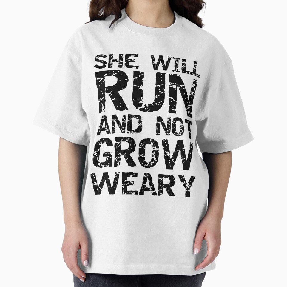 Vintage Bible Quote She Will Run and Not Grow Weary Funny Workout Quote by TNDesignStudio T-Shirts, Hoodie,... (Image 2)