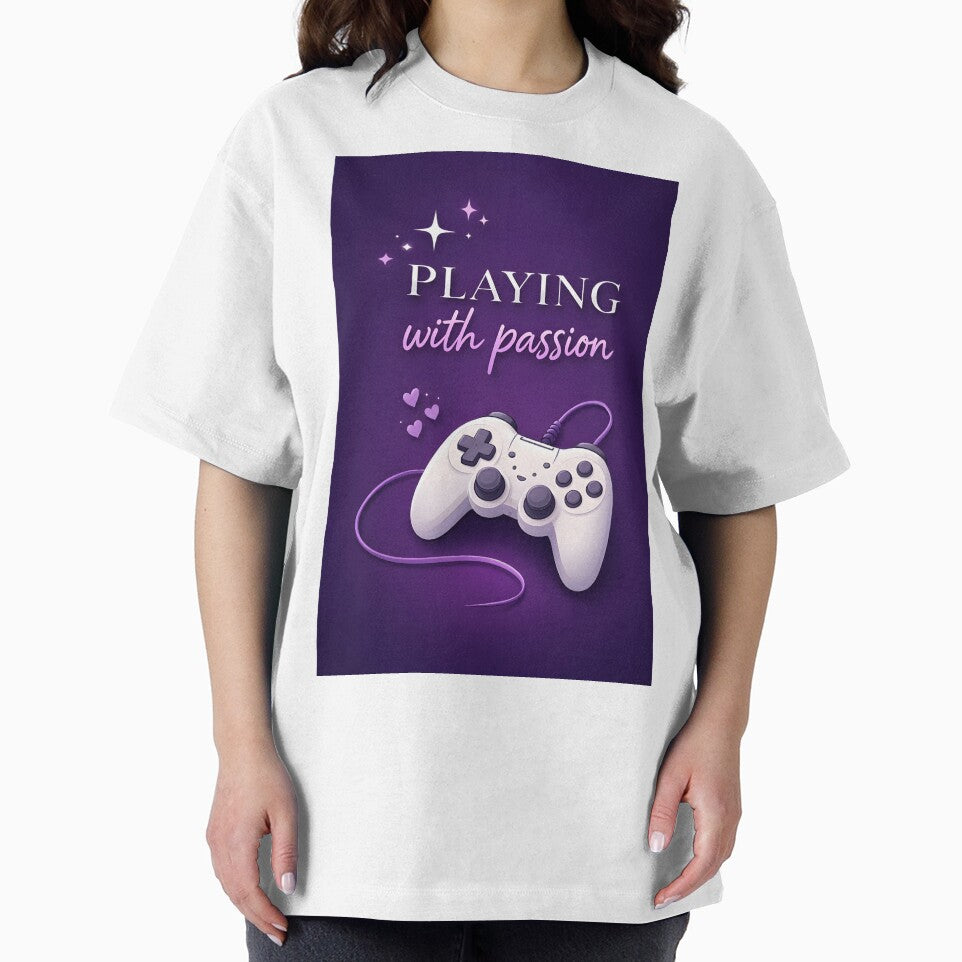 Playing With Passion – Cozy Gamer Quote Purple by CozyLifeStudio