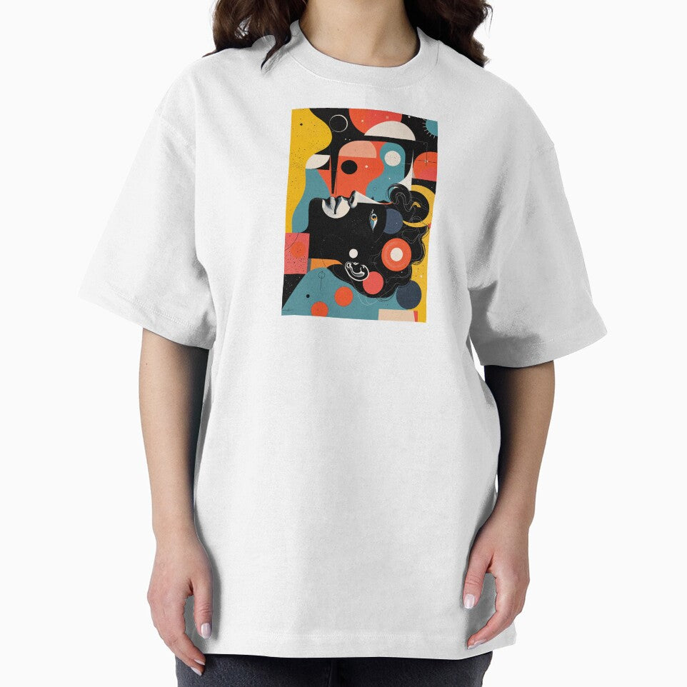 Abstract Geometric Portrait | Modern Colorful Artistic Design by Bodsha T-Shirts, Hoodie, Sweatshirt (Image 2)