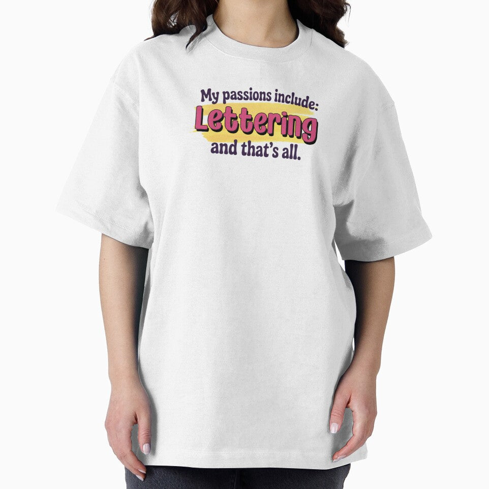 Lettering is my passion - Funny Lettering Lover by Watsonarts T-Shirts, Hoodie, Sweatshirt | BlankRebels.com (Image 2)