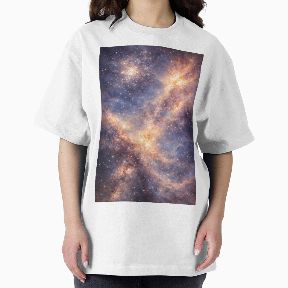 Radiant Galaxy in Luminous Hues | Vibrant Cosmic Art by UniqueArts23 T-Shirts, Hoodie, Sweatshirt | BlankRebels.com (Image 2)