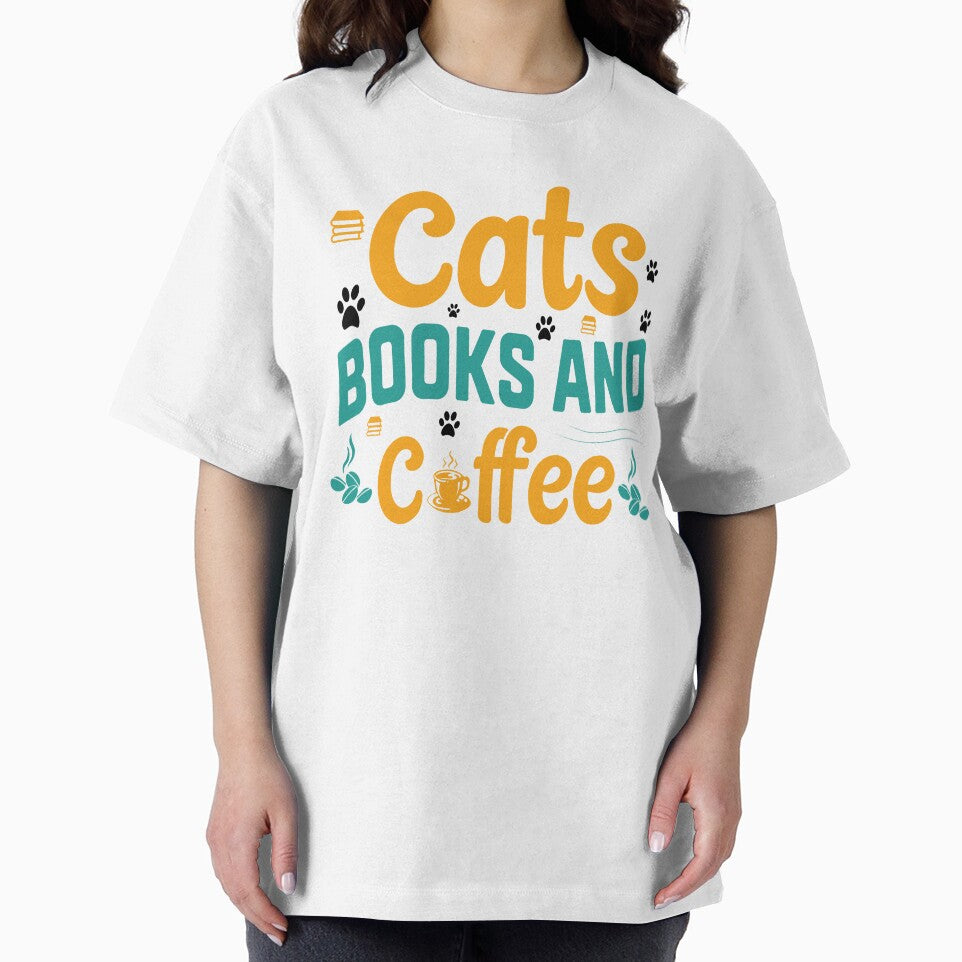Cats Books And Coffee by ShirtTeeStorm T-Shirts, Hoodie, Sweatshirt | BlankRebels.com (Image 2)