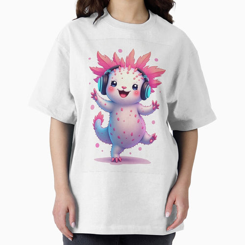 "Kawaii Axolotl with Headphones – Happy Music Vibes" by TrendMesh T-Shirts, Hoodie, Sweatshirt | BlankRebels.com (Image 2)