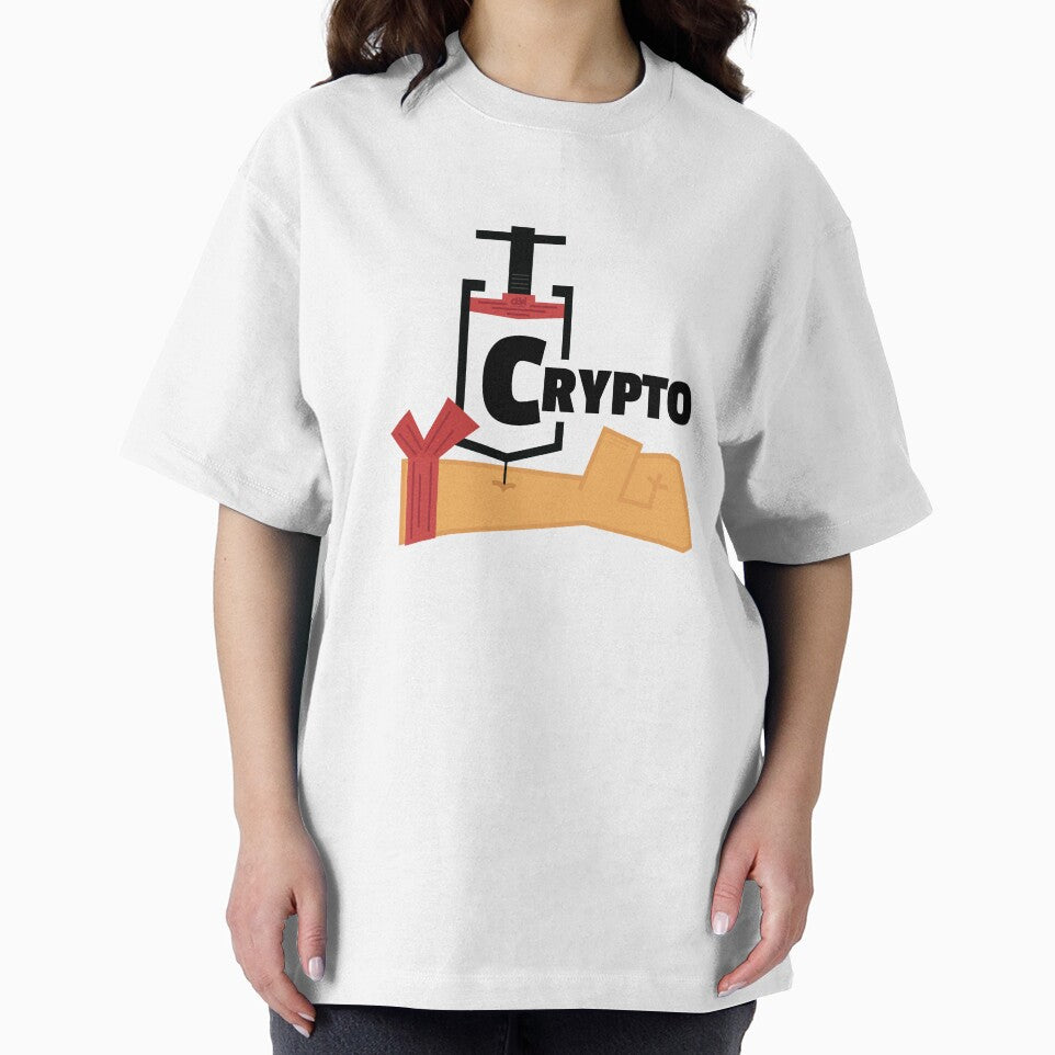 Crypto Shot Arm Injection Cryptocurrency Meme IV Vaccine Man Cave Junkie Addict by doseofwin T-Shirts, Hoodie,... (Image 2)