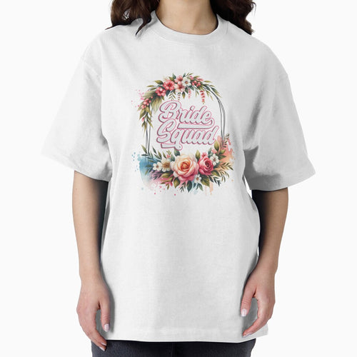 "Bride Squad" Floral Design – Perfect for Wedding Party Gifts & Apparel by artedigital99 T-Shirts, Hoodie,... (Image 2)