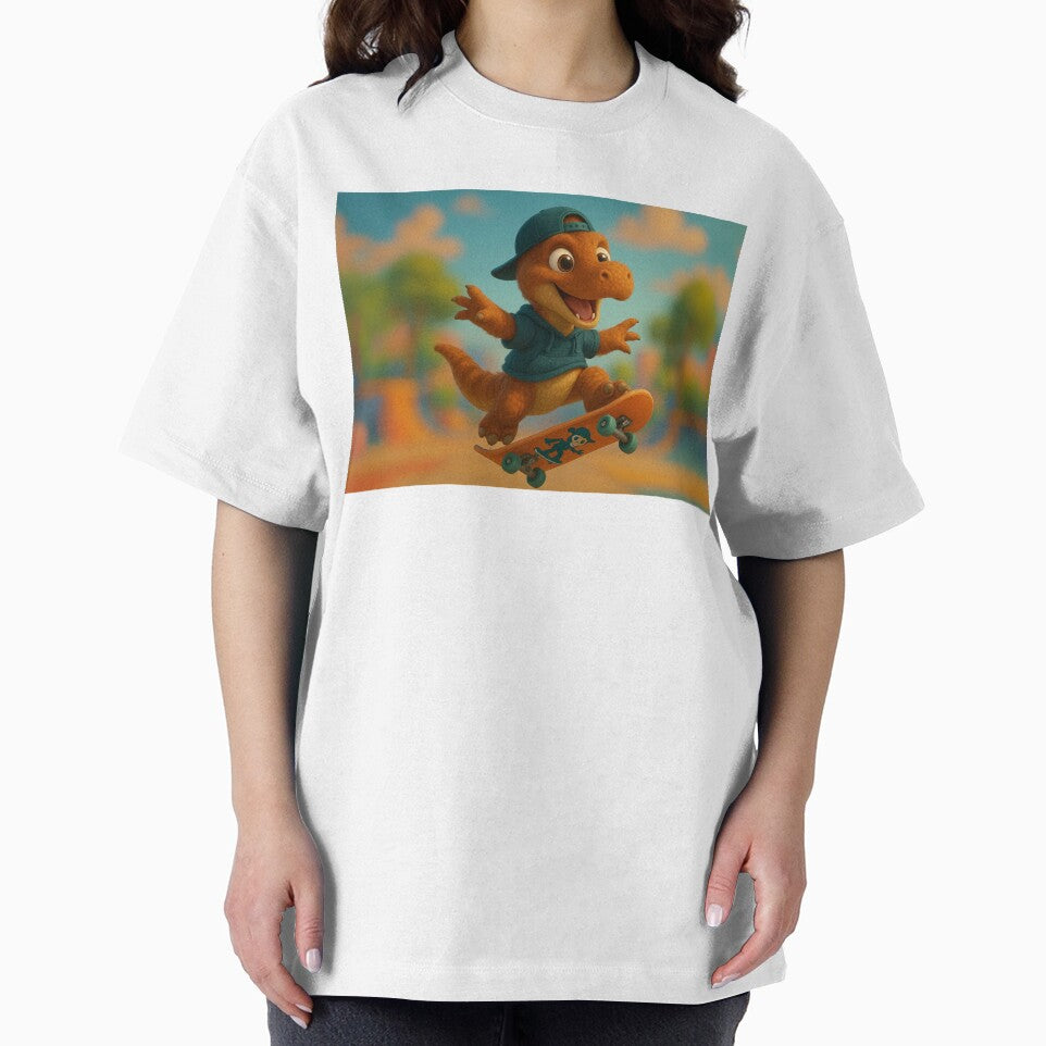 Skater Xenotarsosaurus Dinosaur by Sillytoe T-Shirts, Hoodie, Sweatshirt | BlankRebels.com (Image 2)
