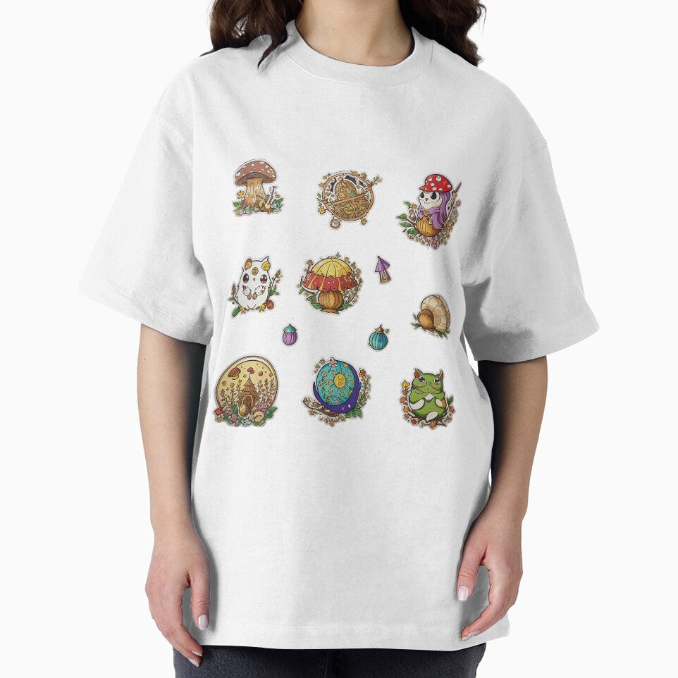 Chibi Cottagecore Design/Sticker Pack: Magical Art for Your Accessories by FuroAI T-Shirts, Hoodie, Sweatshirt (Image 2)