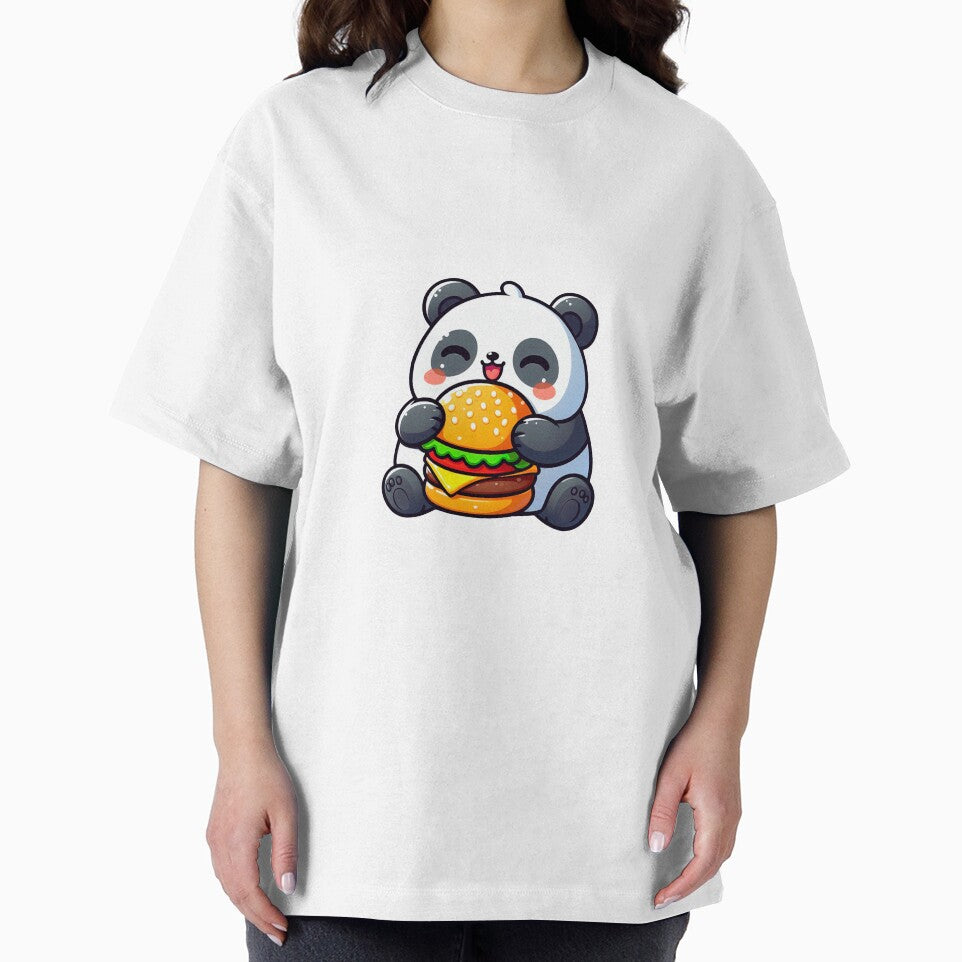 Panda eating Burger by tomamatear T-Shirts, Hoodie, Sweatshirt | BlankRebels.com (Image 2)