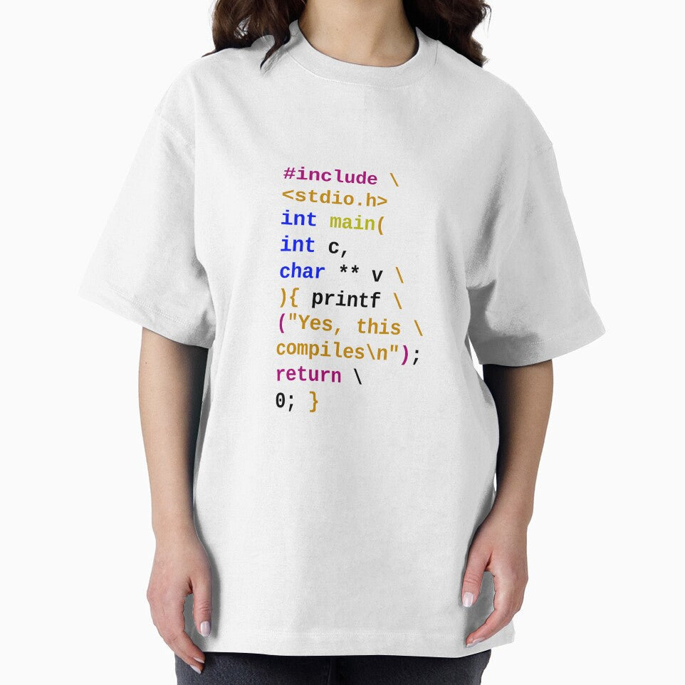 C code, yes it compiles by ByteWorksStudio T-Shirts, Hoodie, Sweatshirt | BlankRebels.com (Image 2)