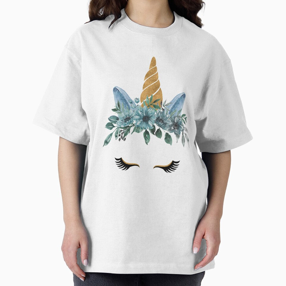 Unicorn Head Pretty Blue Rose Flowers Horn by Simplyy  Unique T-Shirts, Hoodie, Sweatshirt | BlankRebels.com (Image 2)