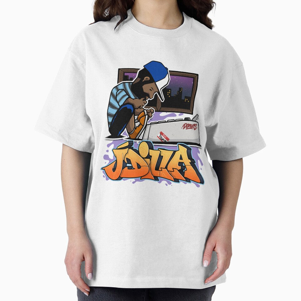 J Dilla | Illustration & Graffiti by OneEyedCap T-Shirts, Hoodie, Sweatshirt | BlankRebels.com (Image 2)
