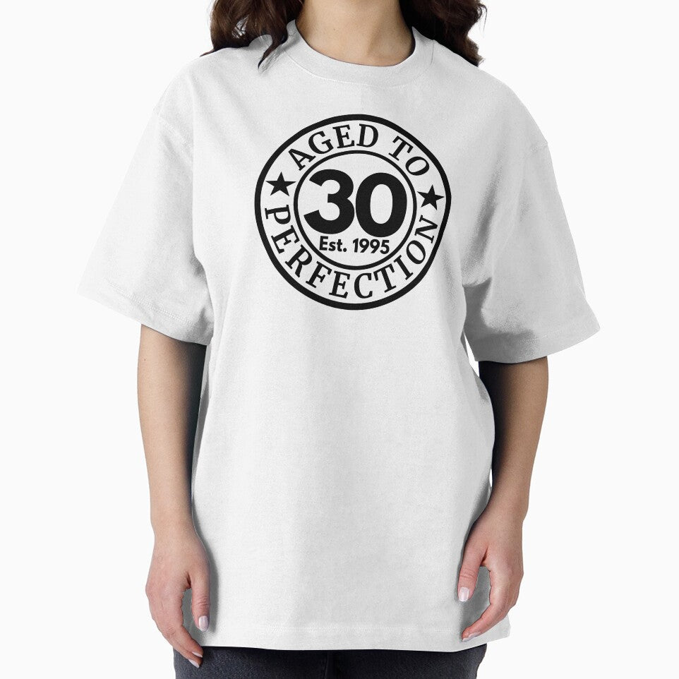 Aged to Perfection 30 | Vintage 1995 Birthday Celebration | 30th Anniversary Design by highflycrafts T-Shirts,... (Image 2)