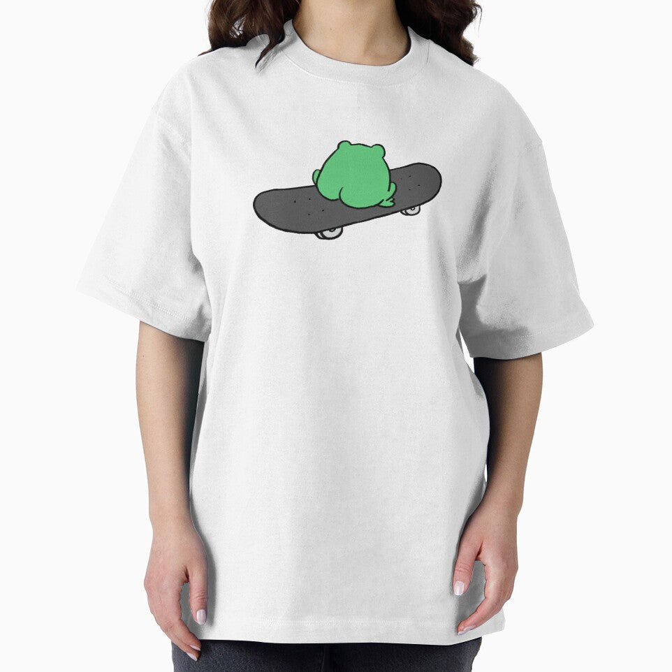 Frog On Skateboard Back View by mousepotatoes T-Shirts, Hoodie, Sweatshirt | BlankRebels.com (Image 2)