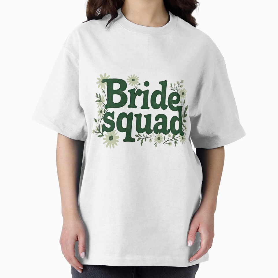 Bride Squad With Floral Design by bemenmaher T-Shirts, Hoodie, Sweatshirt | BlankRebels.com (Image 2)