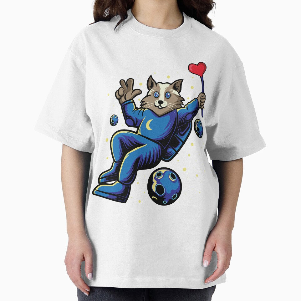 Astronaut Cat Is Floating In Space by skeierleber4327 T-Shirts, Hoodie, Sweatshirt | BlankRebels.com (Image 2)